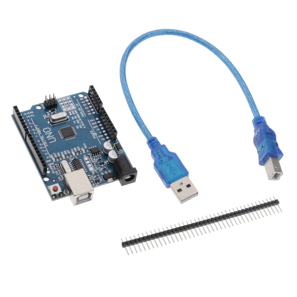 UNO R3 Development Board ATmega328P CH340 With Straight Pin Header W/Cable
