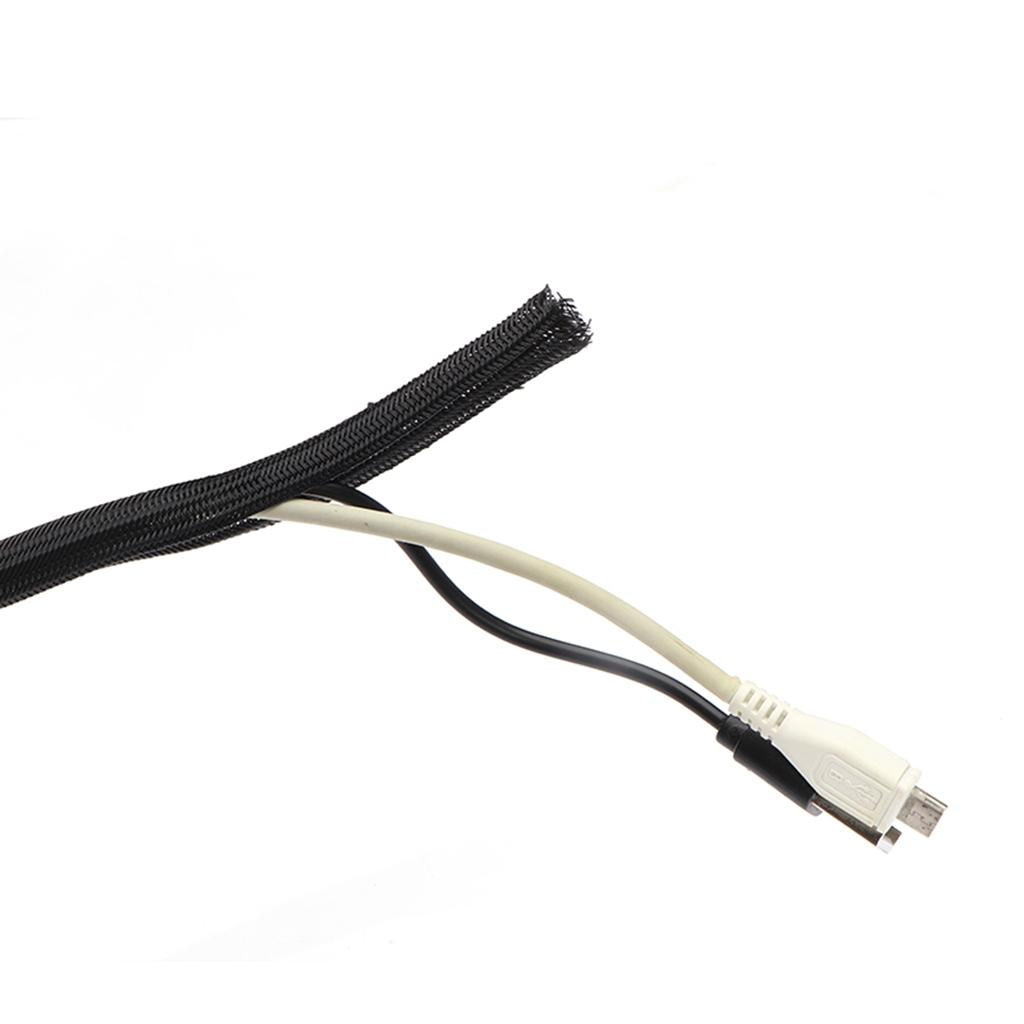 3M-Braided-Sleeving-PET-Braid-Cable-Wiring-Harness-Loom-Protection-Black-10mm