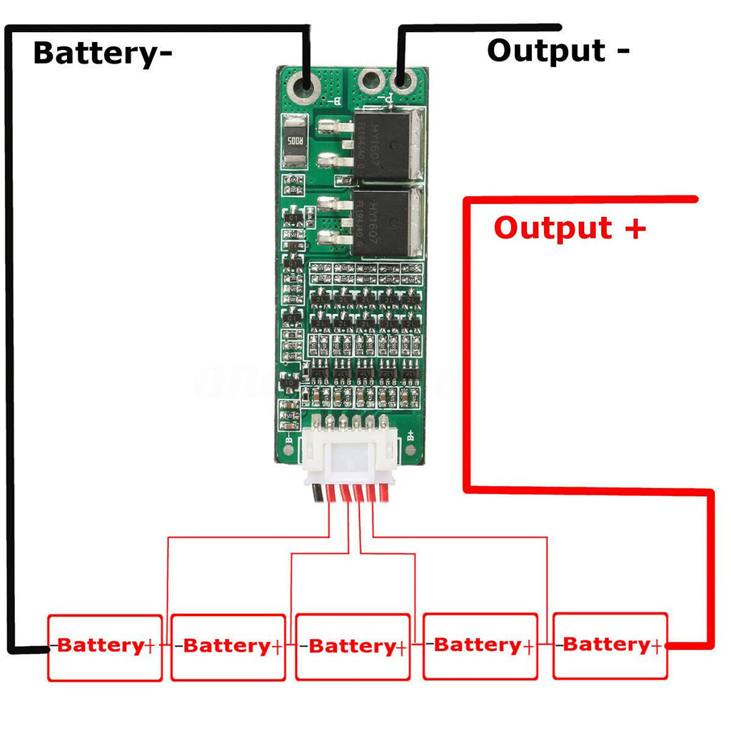 5S 15A 18650 Lithium Battery Protection Board BMS Li ion Charger Protection