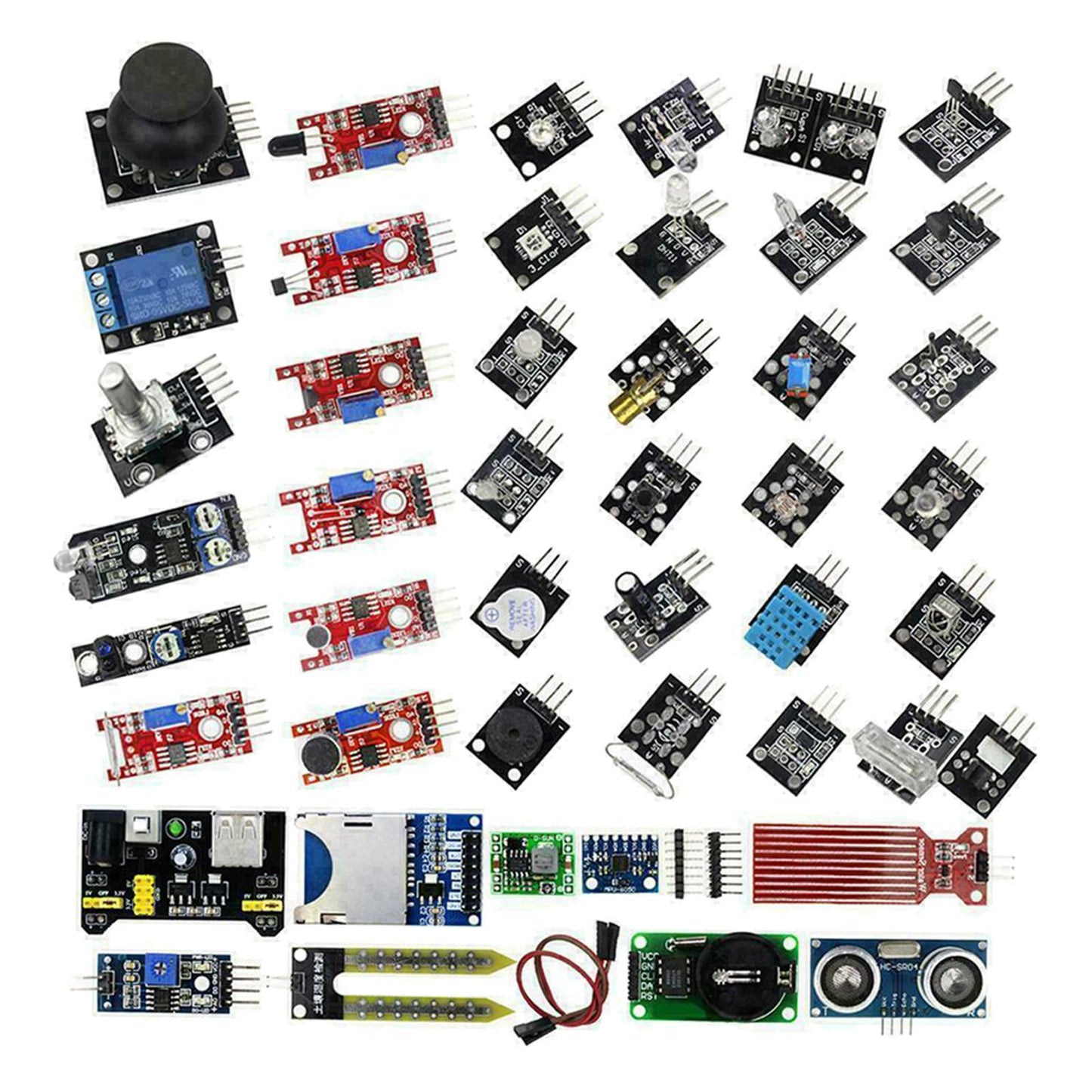 NEW Upgraded Version 45pcs Sensor Modules Starter Kit for Computer Accs Boxed