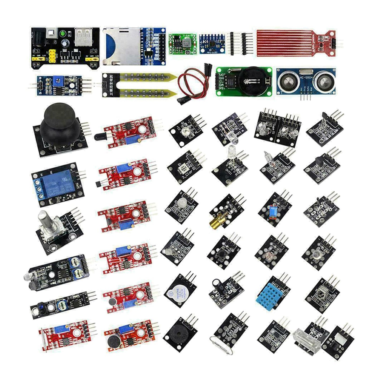 NEW Upgraded Version 45pcs Sensor Modules Starter Kit for Computer Accs Boxed
