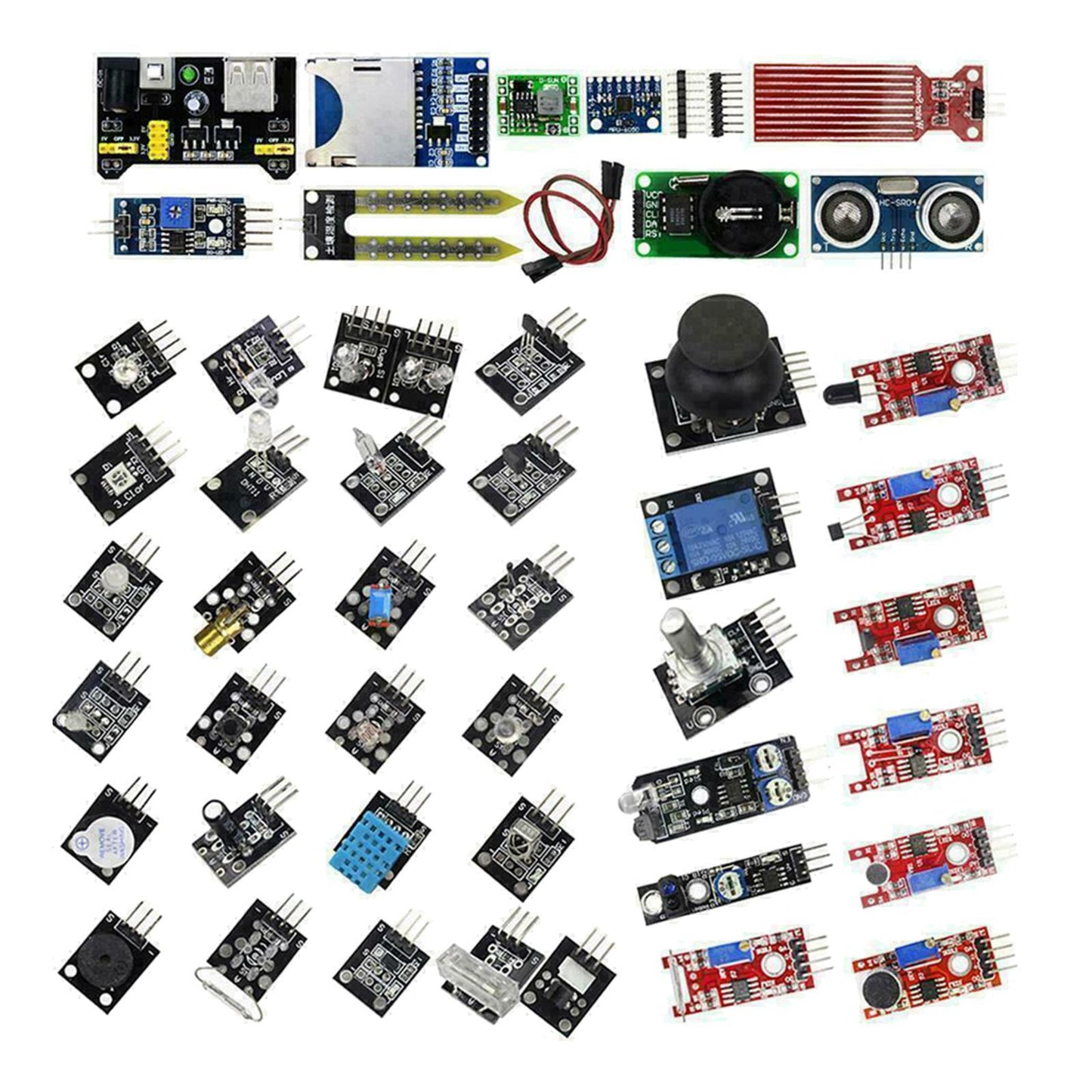 NEW Upgraded Version 45pcs Sensor Modules Starter Kit for Computer Accs Boxed