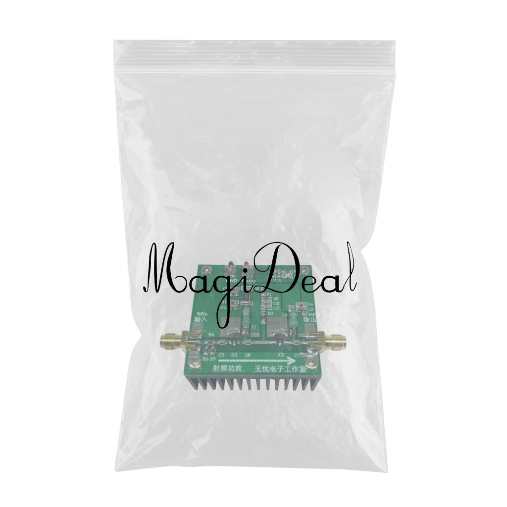 10MHz 500MHZ 1.5W FM UHF RF Power Amplifier with Heatsink for Ham Radio