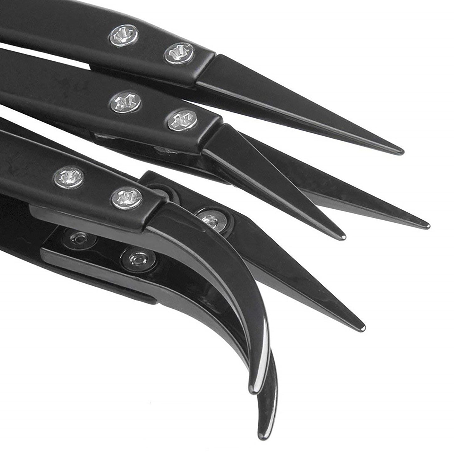 Ceramic Tweezers Maintenance Tool for Soldering Point Circuit Board Welding Big Curved Tips