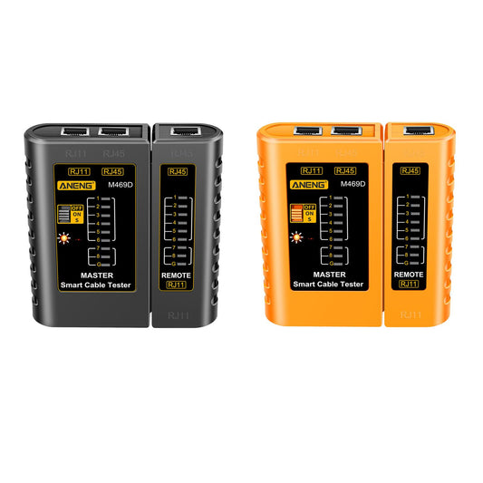 Ethernet Cable Tester Network Testing Tool Cat5 Cat5E Cat6 for Network Black