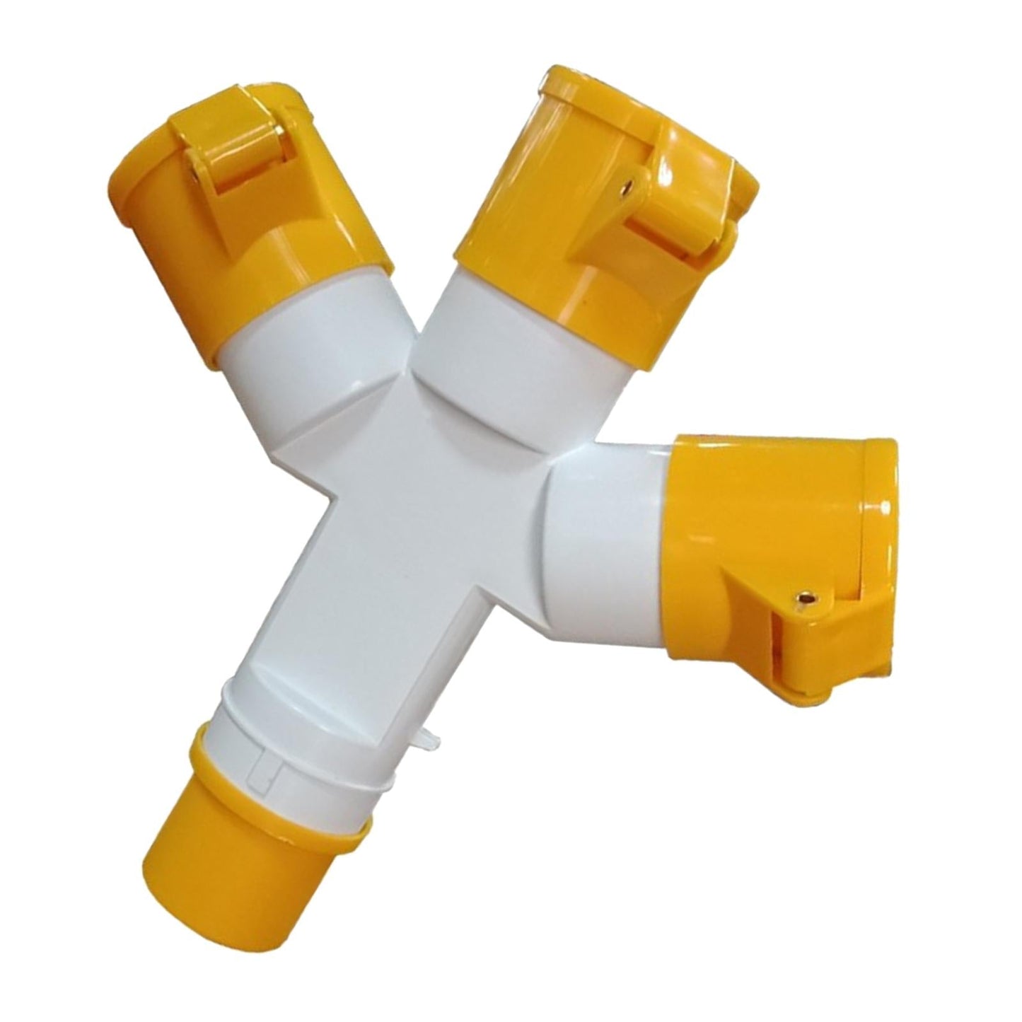 Copper Hardware Socket 3 Way Splitter Industrial Electrial Power Connector