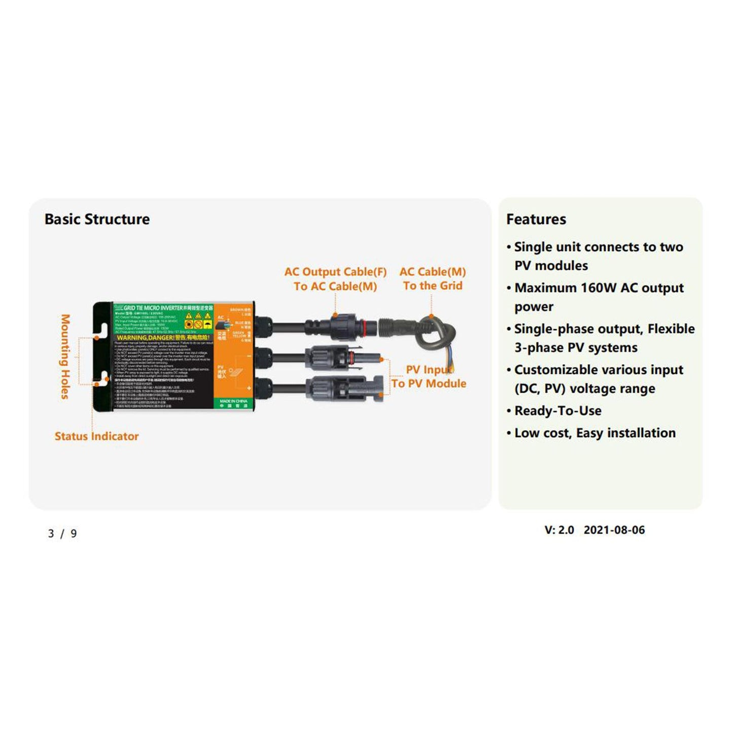 Inverter Flexible DC into AC Sturdy Practical for Small Solar System