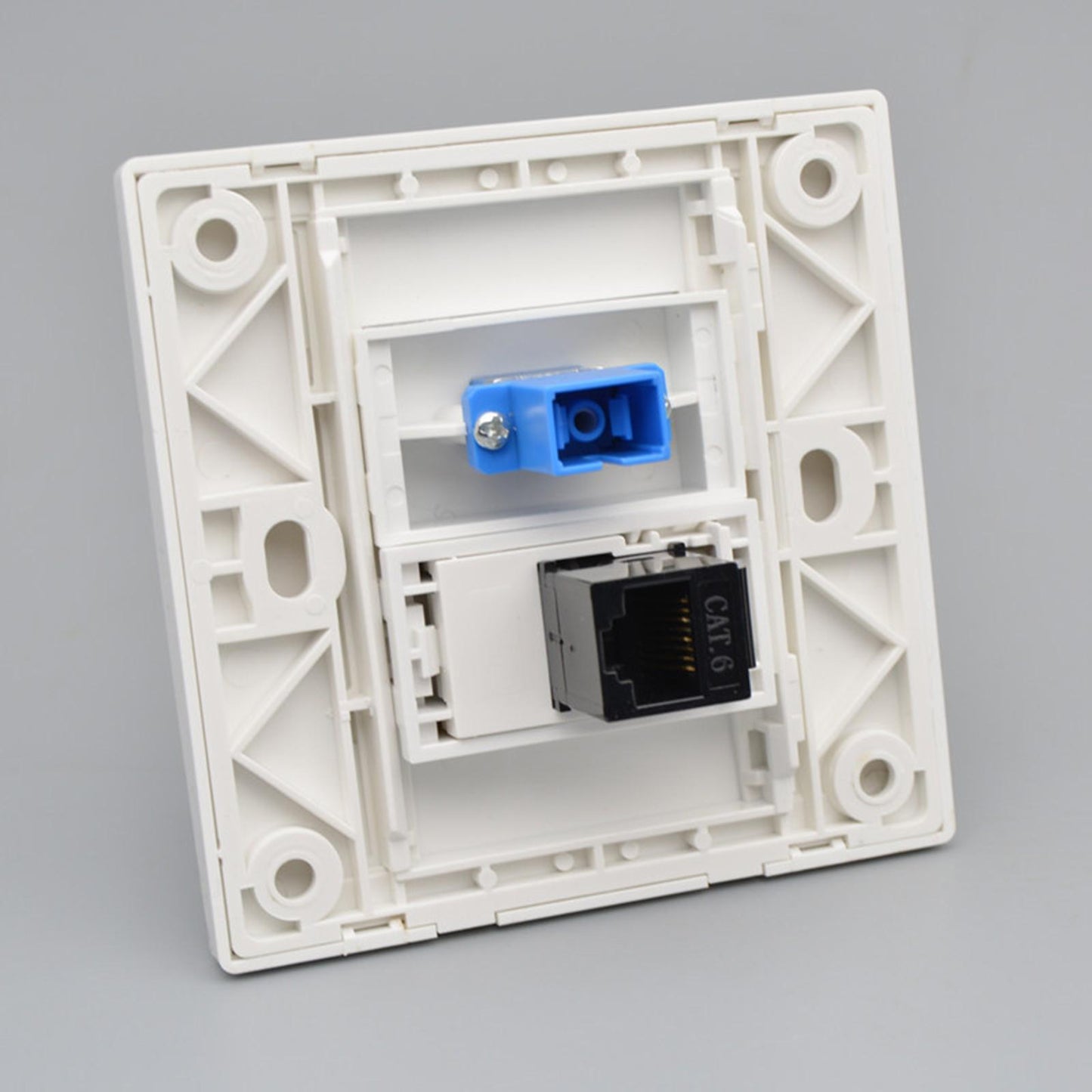 Ethernet Wall Plate Outlet Fittings Easy Installation for Cable Installation