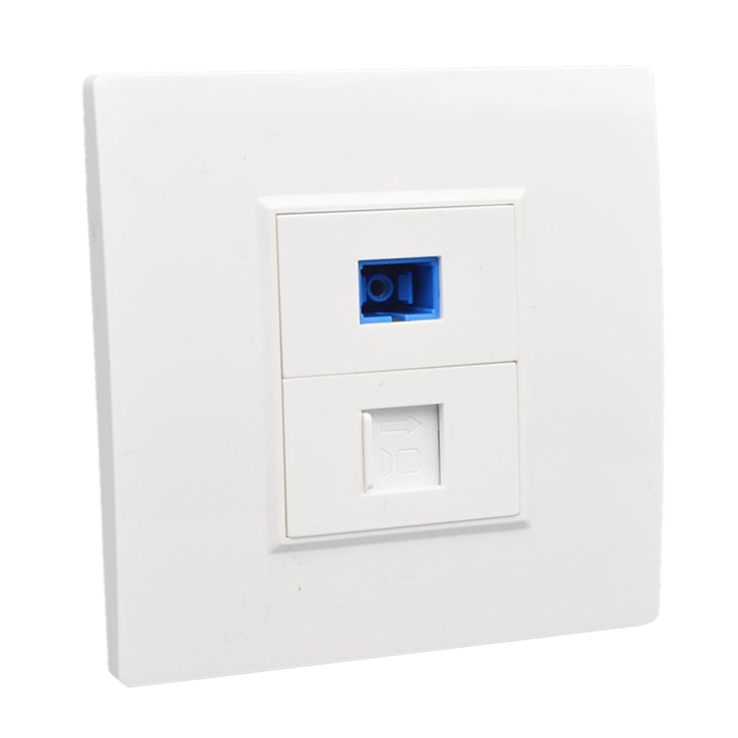 Ethernet Wall Plate Outlet Fittings Easy Installation for Cable Installation