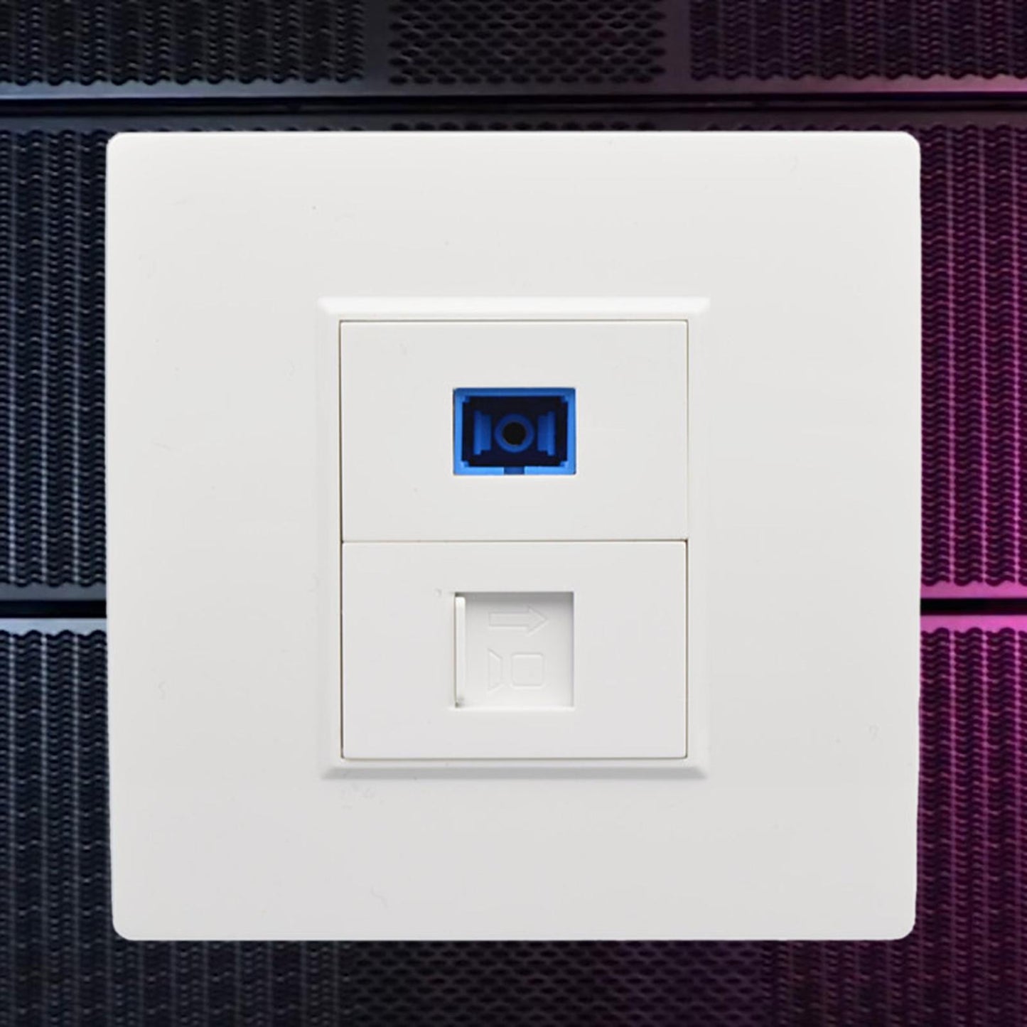 Ethernet Wall Plate Outlet Fittings Easy Installation for Cable Installation