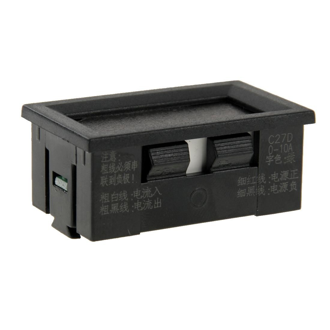 C27D Green Display LED Digital DC 0-10A Current Meter (Style1)