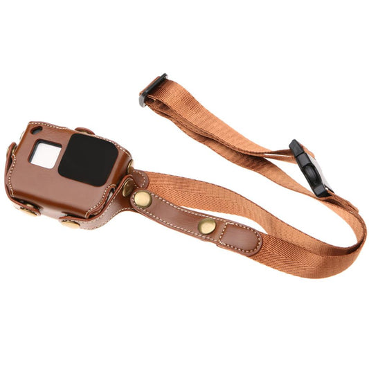 PU-Leather-Protective-Carry-Case-for-GoPro-Hero-6-5-Accessories-Housing-Bag-Brown