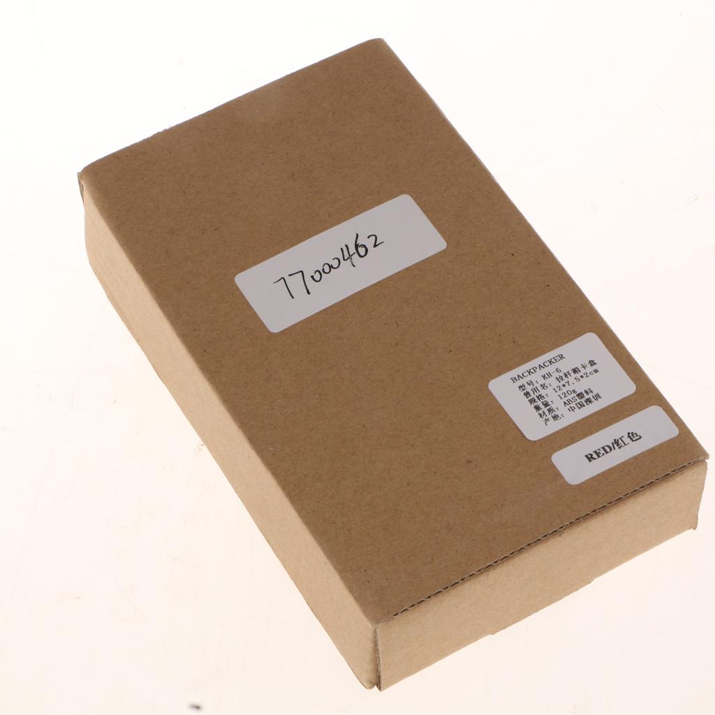 24 Slots Memory Card Case Carrying Holder Storage Box for CF Cards & TF Cards & SD Cards Red