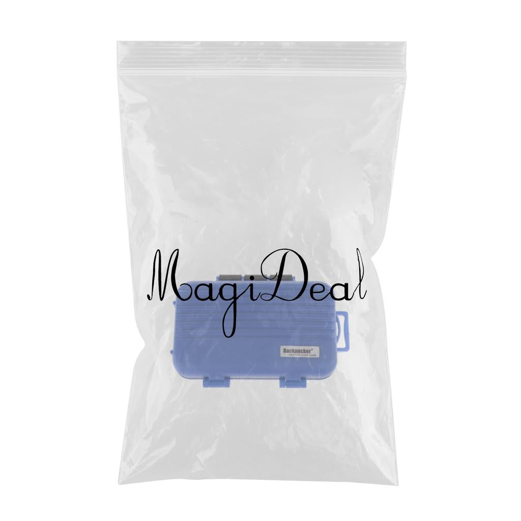 24 Slots Memory Card Case Carrying Holder Storage Box for CF Cards & TF Cards & SD Cards Blue