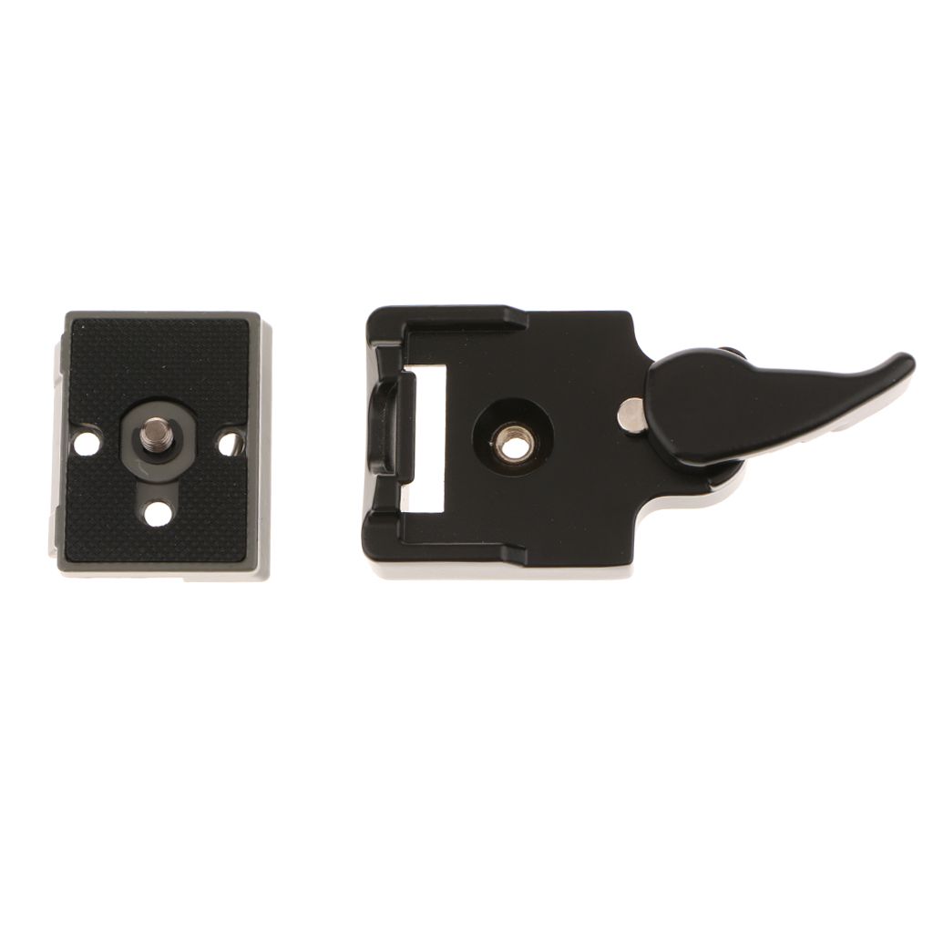 For Manfrotto 323 RC2 Rapid Connect Adapter with 200PL-14 Quick Release Plate Clamp