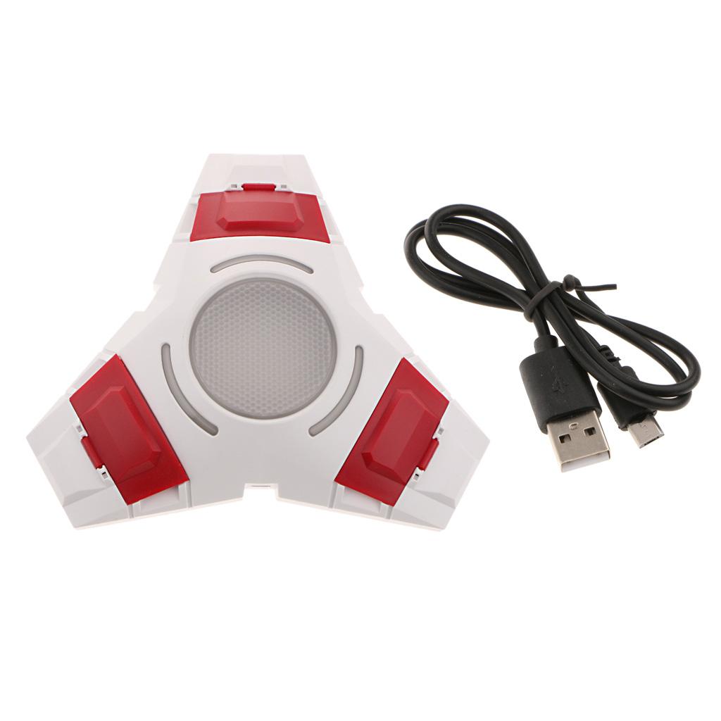 Triangle Charger Dock Triple Charging Stand for Sony PS4 Controller White