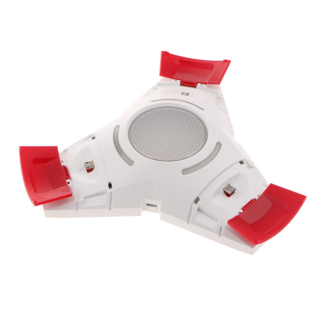 Triangle Charger Dock Triple Charging Stand for Sony PS4 Controller White