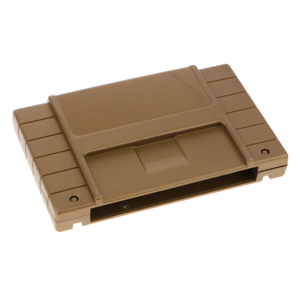 Video Game Cassette Shell Box for Super Nintendo Entertainment System Golden