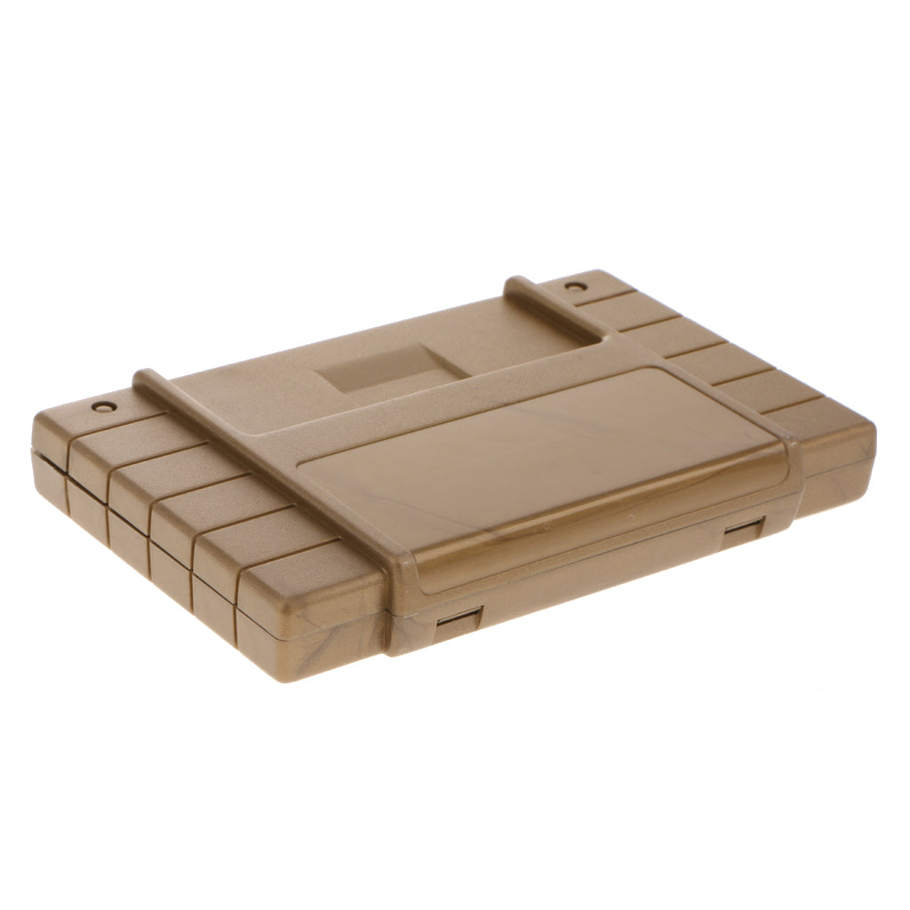 Video Game Cassette Shell Box for Super Nintendo Entertainment System Golden