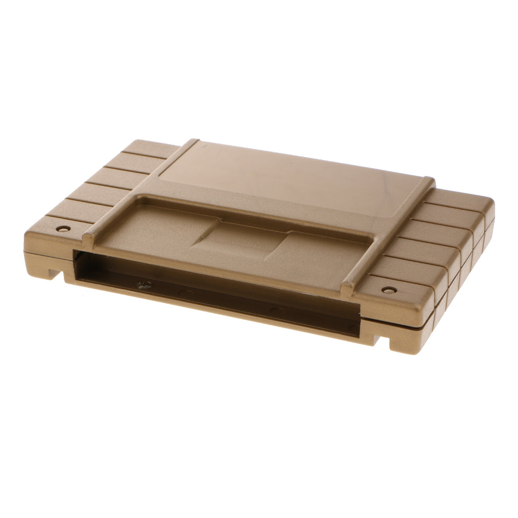 Video Game Cassette Shell Box for Super Nintendo Entertainment System Golden