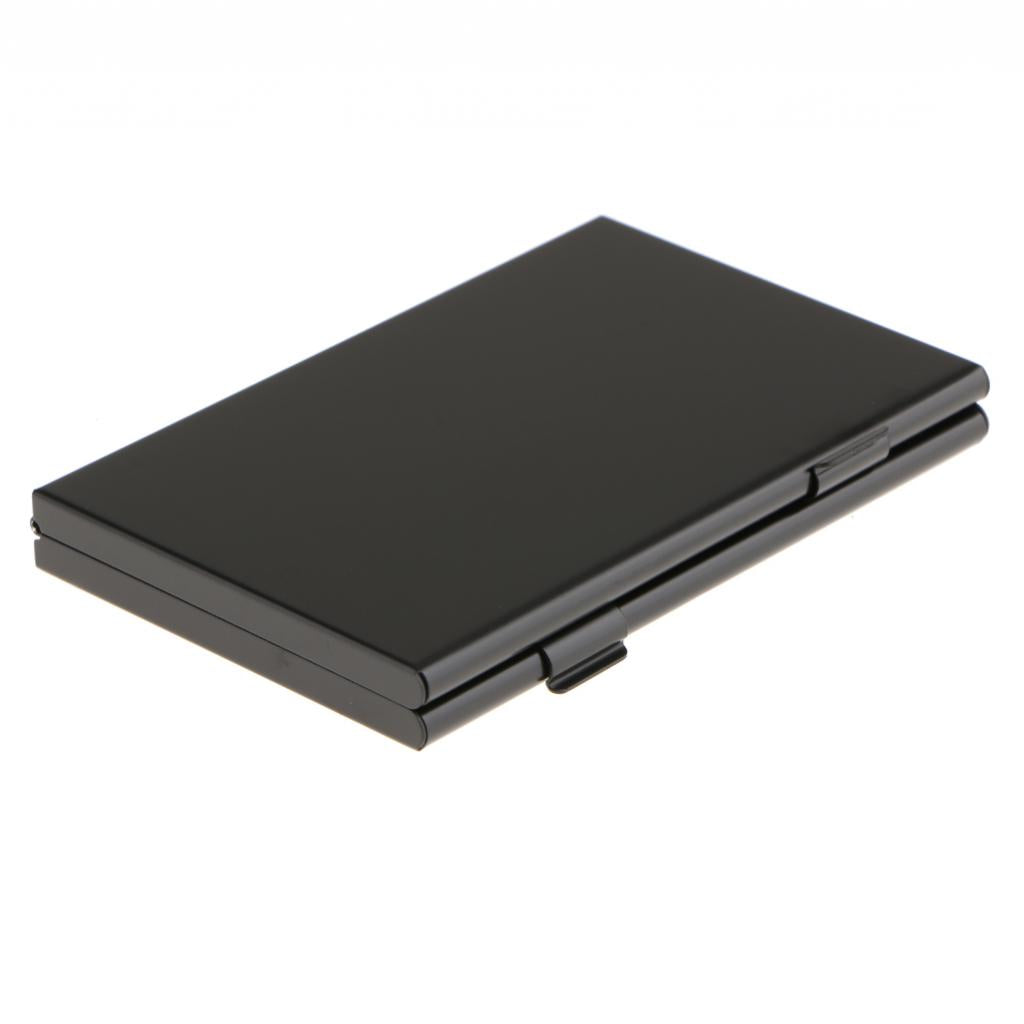 24 Pcs TF Slots Aluminum Alloy Memory Card Storage Box Protect Holder Black