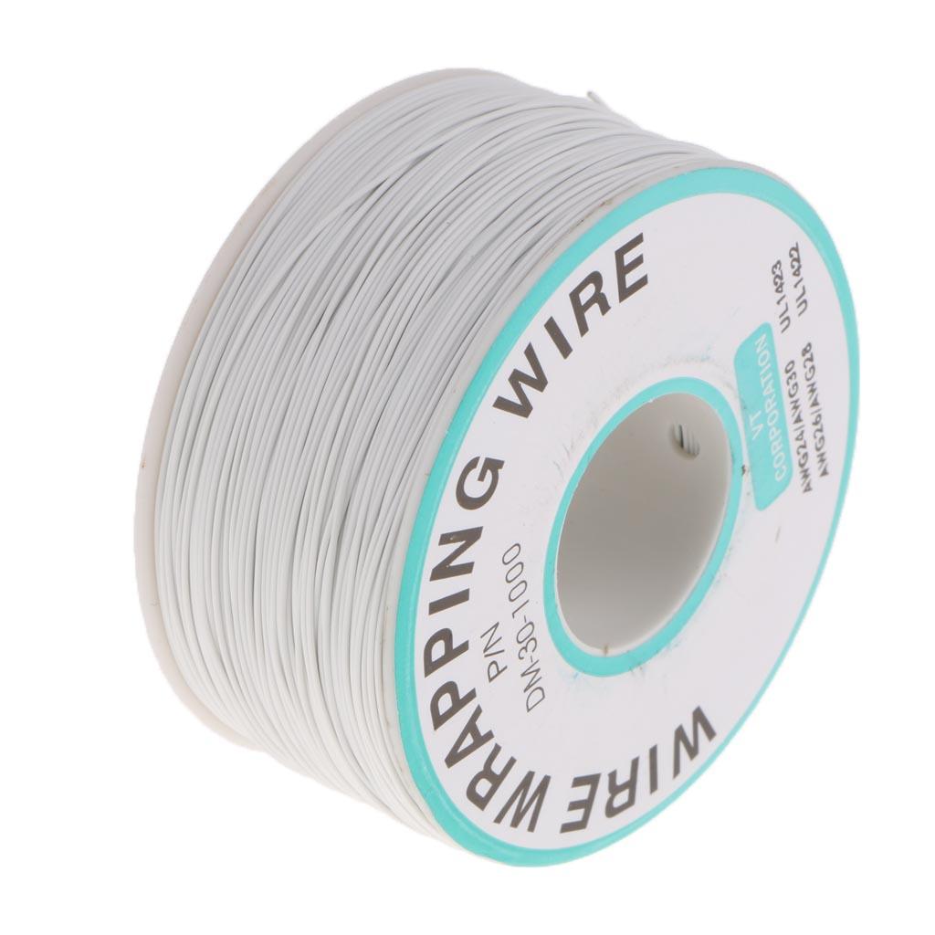 70mm Wire Wrapping Wire Tin Plated Copper Cable for XBOX360 PS2 WII white