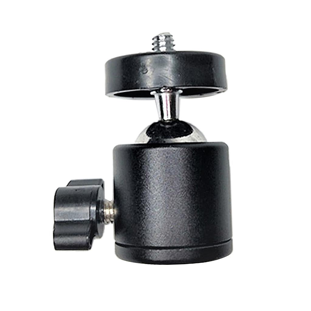1/4"-Three-hole-Tripod-Ball-Head-with-Quick-Release-Plate-Universal-black