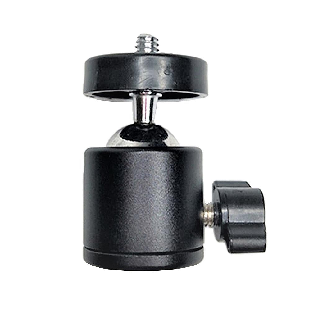 1/4" Three hole Tripod Ball Head with Quick Release Plate Universal black