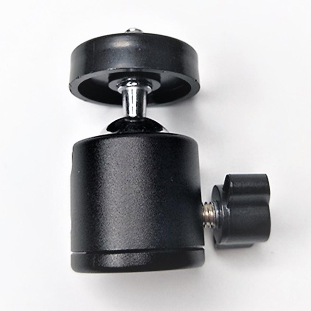 1/4" Three hole Tripod Ball Head with Quick Release Plate Universal black