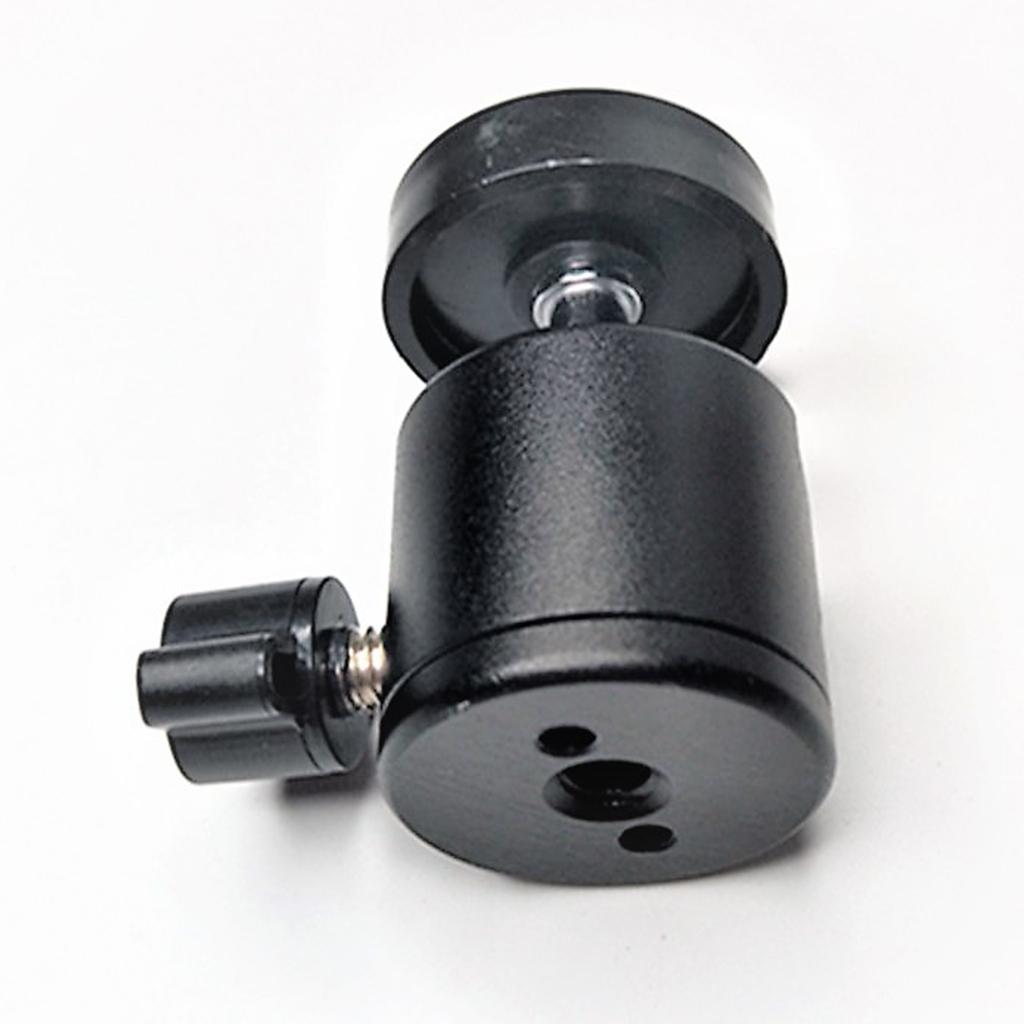 1/4" Three hole Tripod Ball Head with Quick Release Plate Universal black