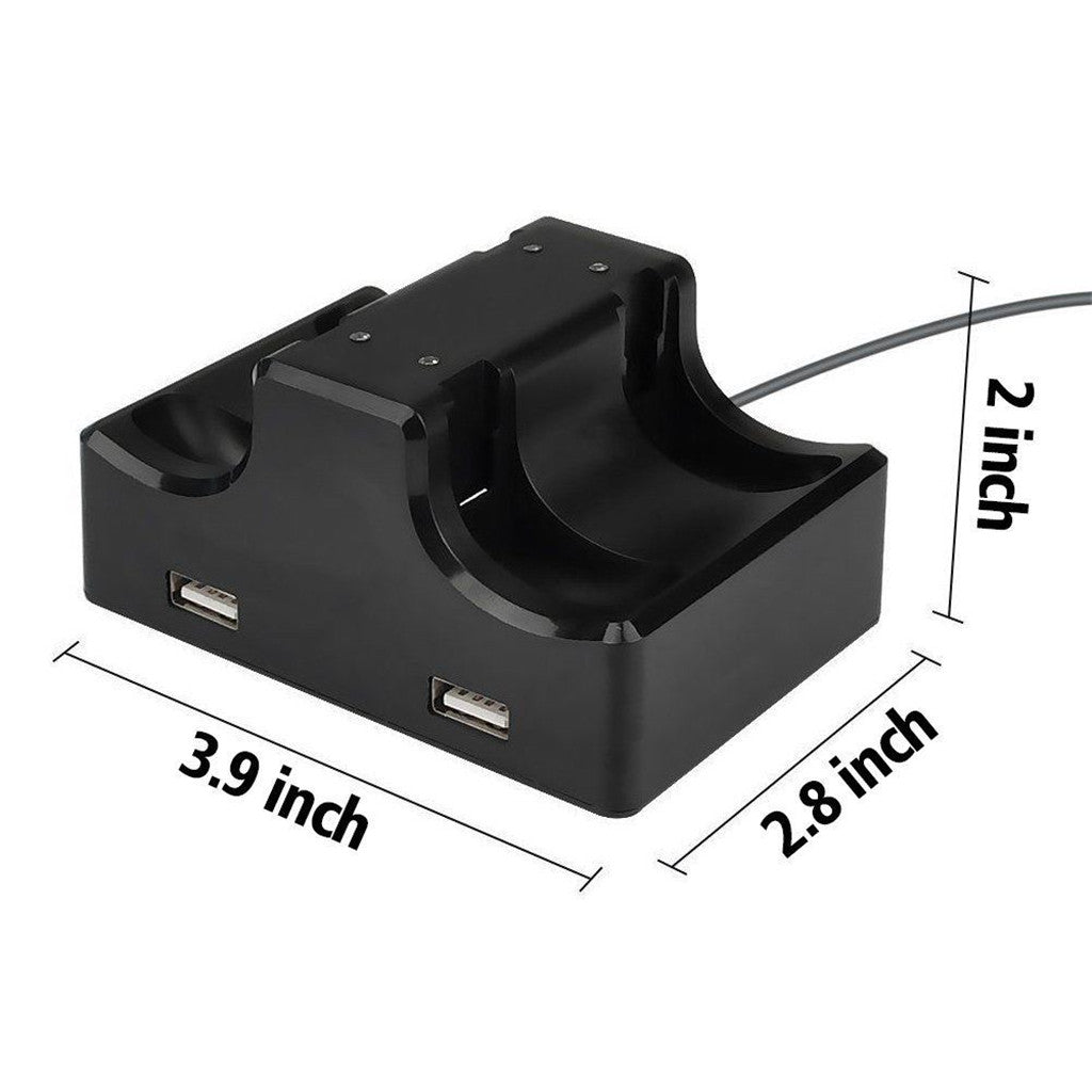 4 Port Charging Dock USB Handle Charger Stand for Nintendo Switch Controller