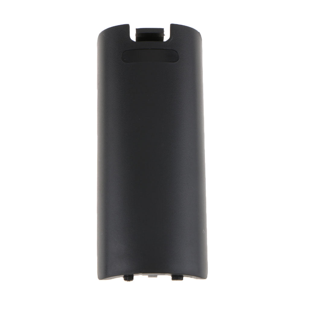 Battery Cover Back Door Case Lid + Wrist Strap for Wii Remote Control Black
