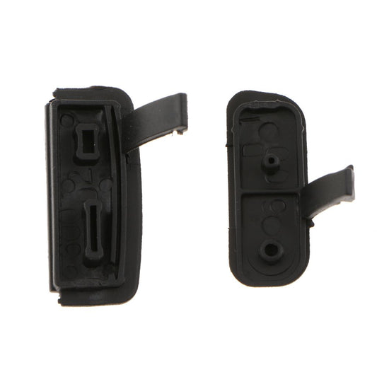 2x Rubber Cover for Canon EOS 600D Repair Part USB Port Cap Interface Door Lid Plastic Material
