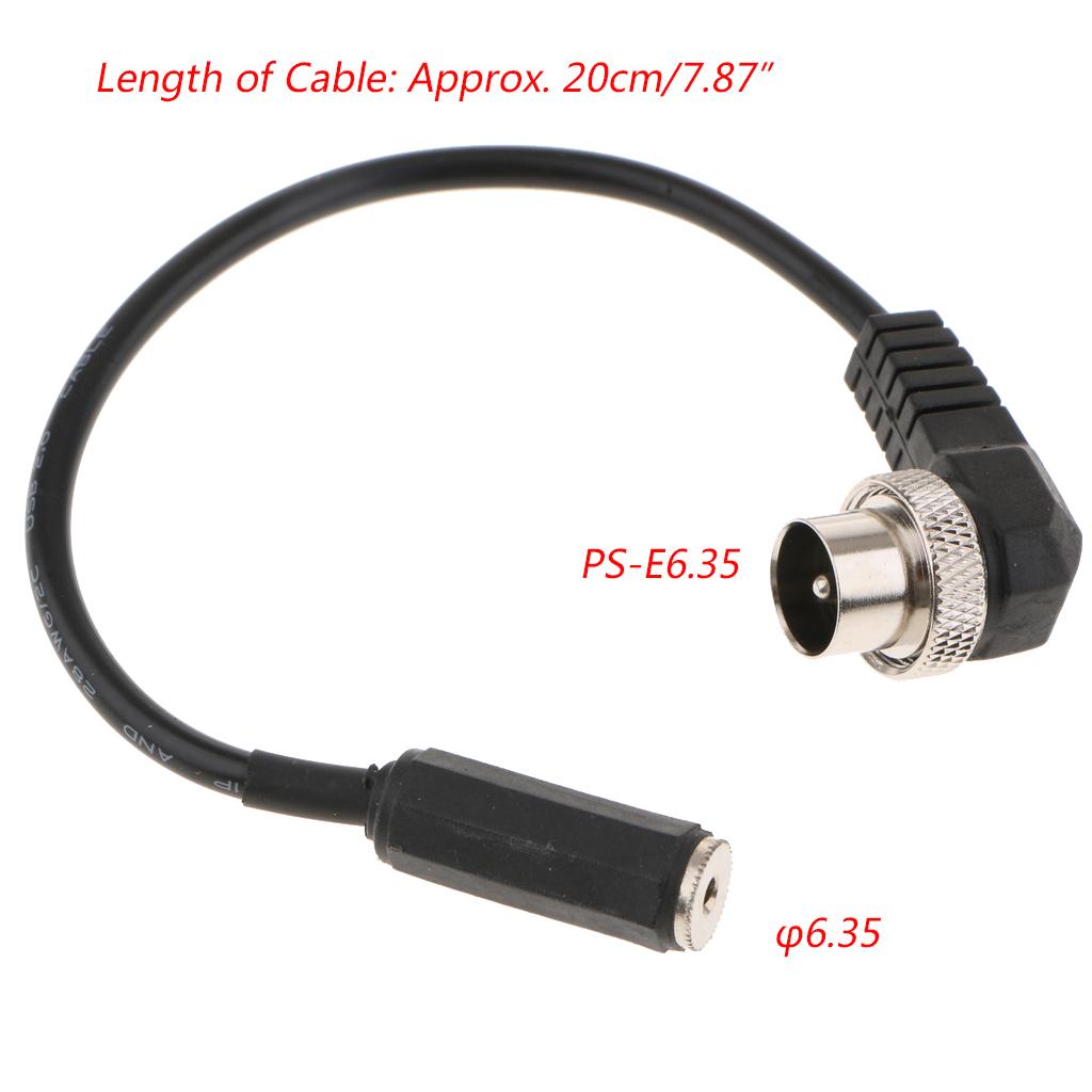 Studio Flash Connecting Power Sync Cable Cord PC 6.35mm1/4" for Strobe Light