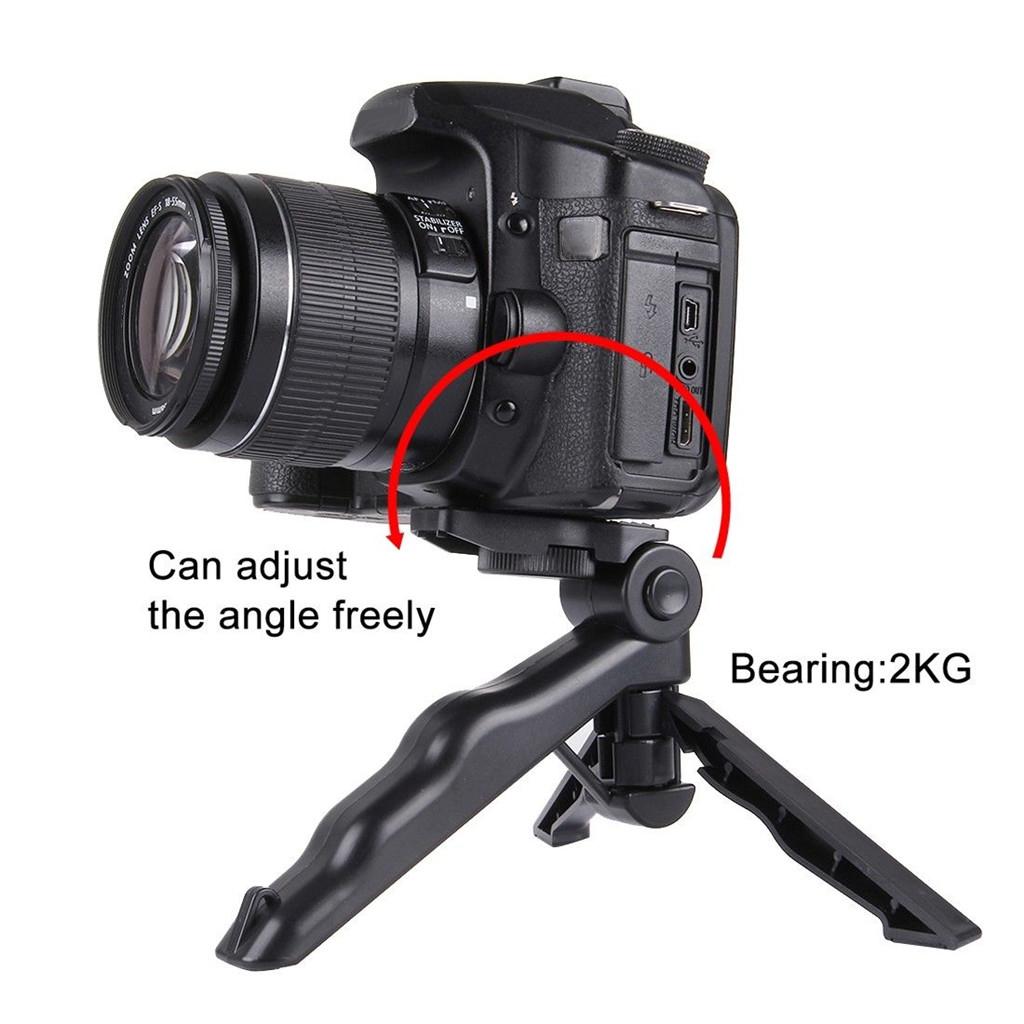2 in 1 Portable Folding Tripod Stand Holder + Handheld Grip for GoPro Hero 5 4 3+