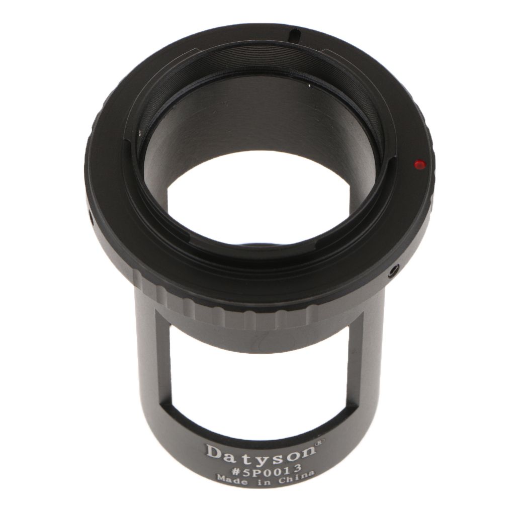 T Ring Lens Adapter for Nikon DSLR SLR Photography Sleeve M42 Thread Aluminum for Landscape Lens Spotting Scope (Black)