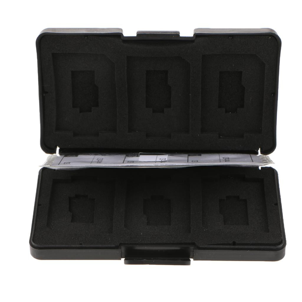 Memory Card Storage Box Carrying Pouch Case Holder Wallet for SD TF Black