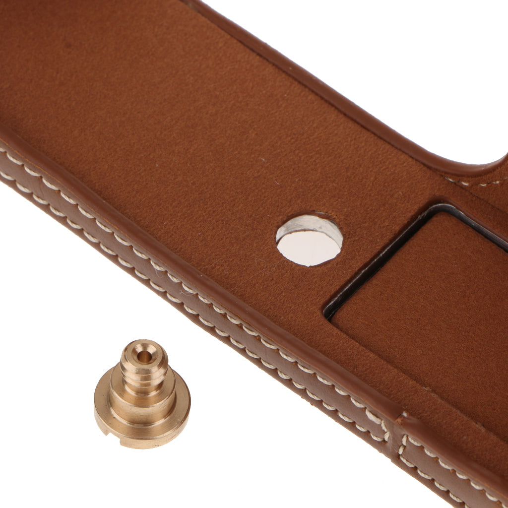 PU Leather Half Case Cover Bottom Mount for Fujifilm Fuji X100S/X100T Brown