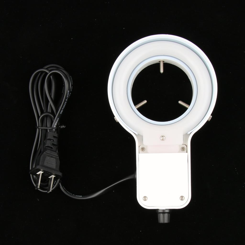 Adjustable Ring Lamp Microscope LED Light with Cover 60mm Inner Diameter 3W