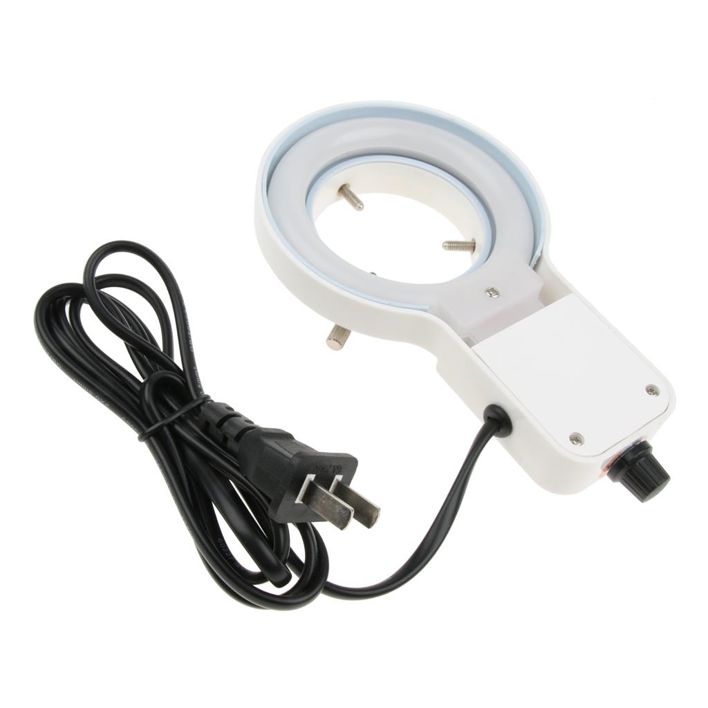 Adjustable Ring Lamp Microscope LED Light with Cover 60mm Inner Diameter 3W