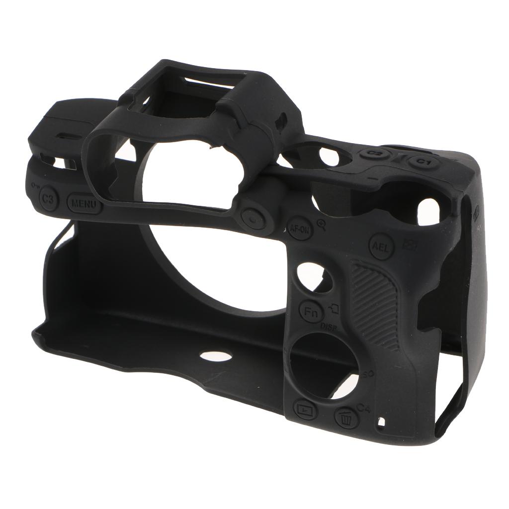 Silicone Case Cover Skin Protector Housing Shell for Sony A7 RIII Black