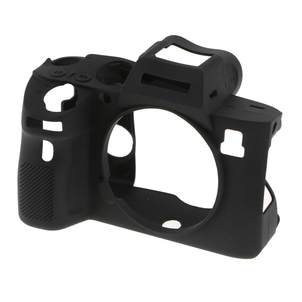 Silicone Case Cover Skin Protector Housing Shell for Sony A7 RIII Black
