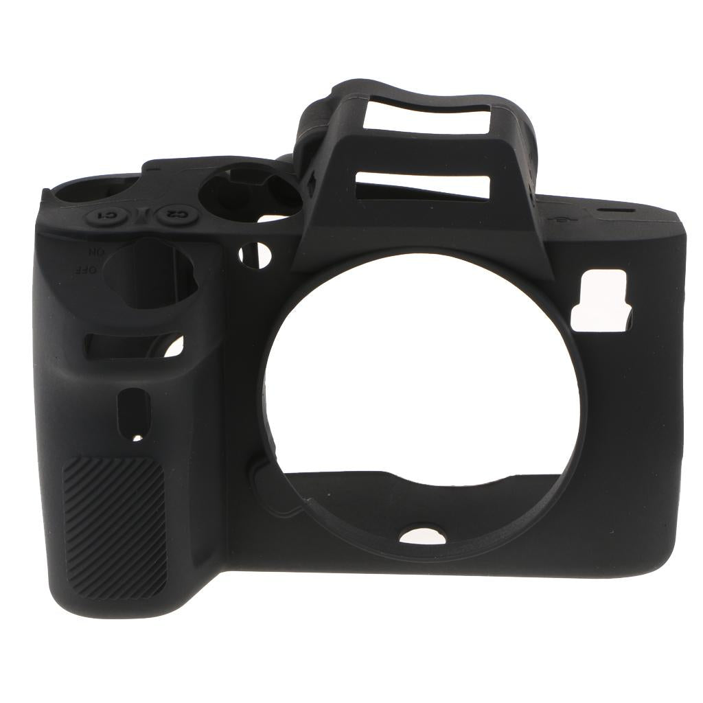 Silicone Case Cover Skin Protector Housing Shell for Sony A7 RIII Black