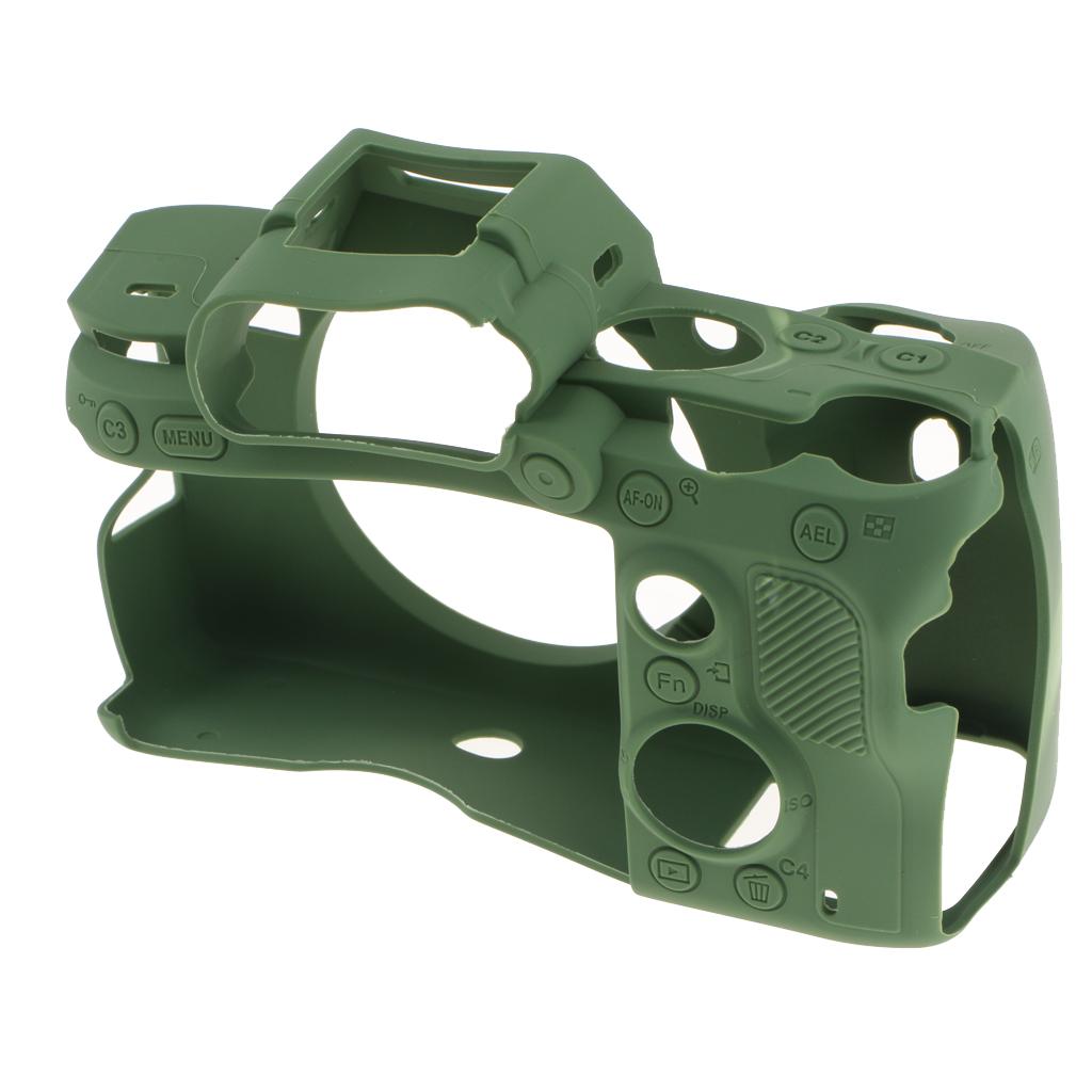 Silicone Case Cover Skin Protector Housing Shell for Sony A7 RIII Green