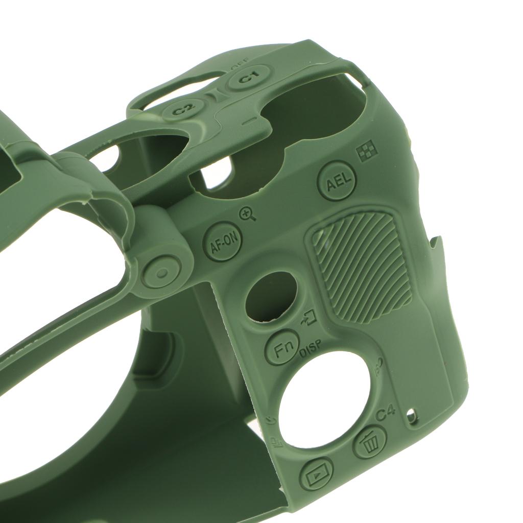 Silicone Case Cover Skin Protector Housing Shell for Sony A7 RIII Green