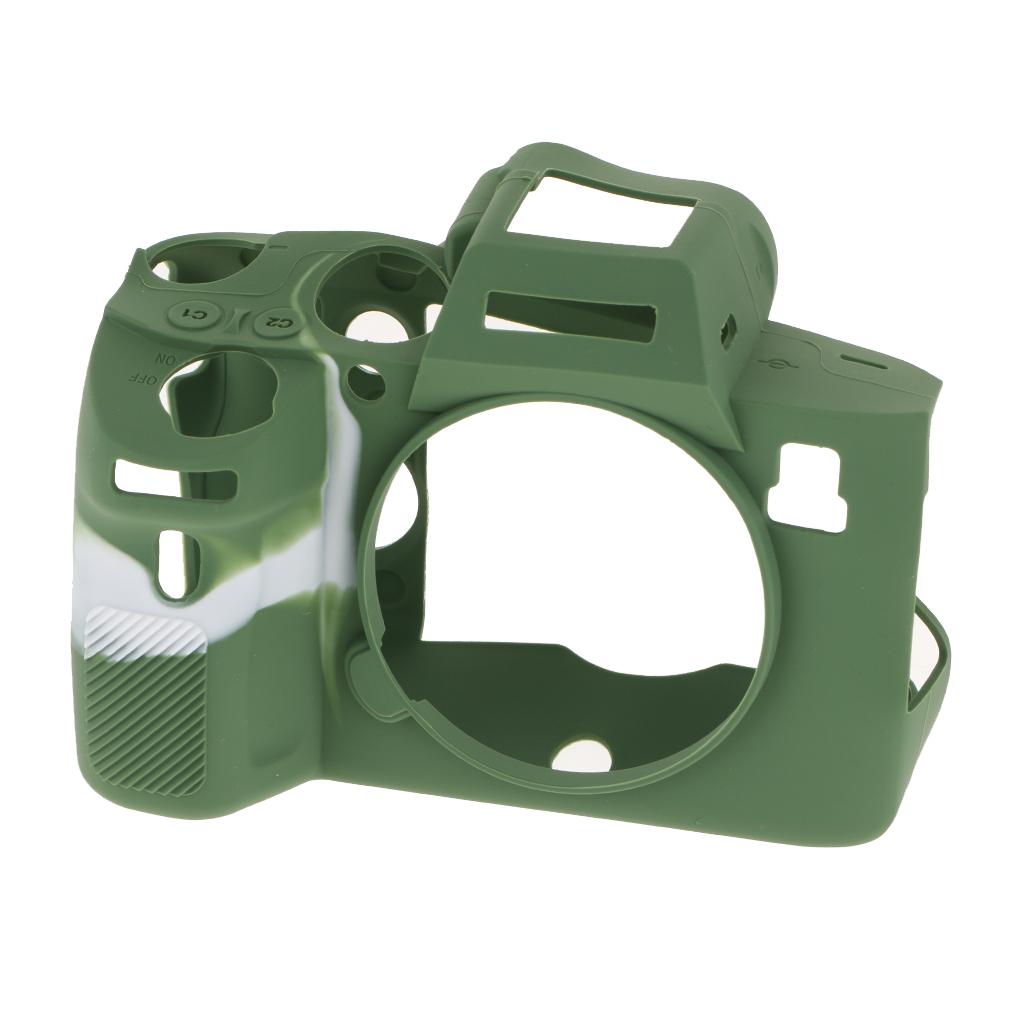 Silicone Case Cover Skin Protector Housing Shell for Sony A7 RIII Green