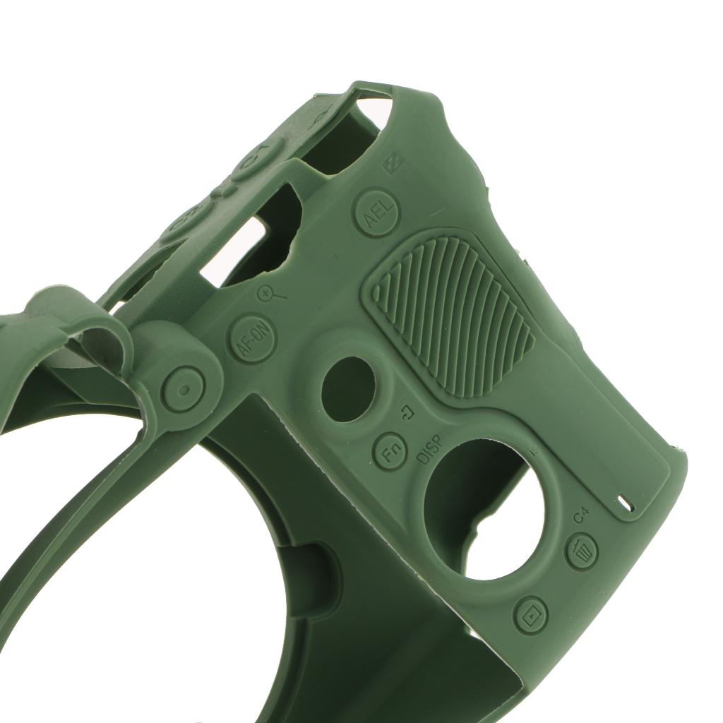 Silicone Case Cover Skin Protector Housing Shell for Sony A9 ILCE 9 Green