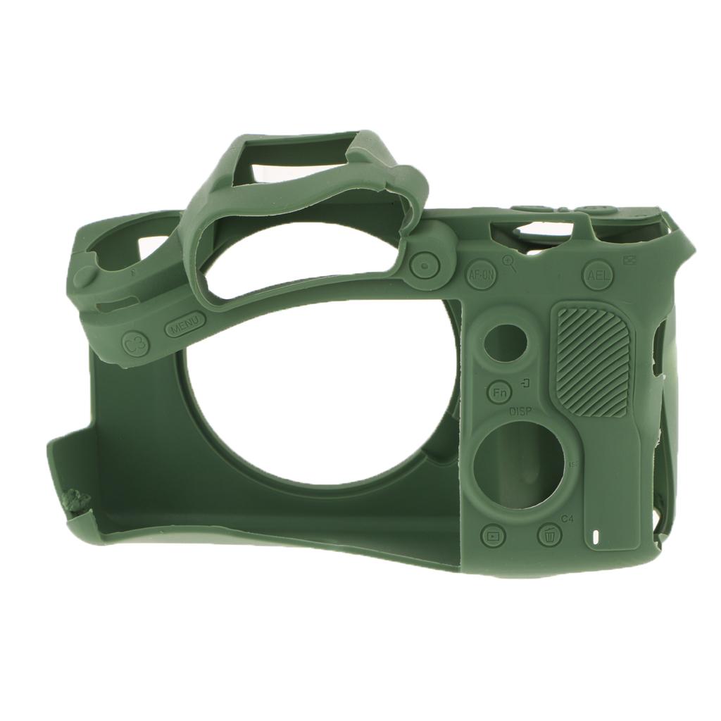 Silicone Case Cover Skin Protector Housing Shell for Sony A9 ILCE 9 Green