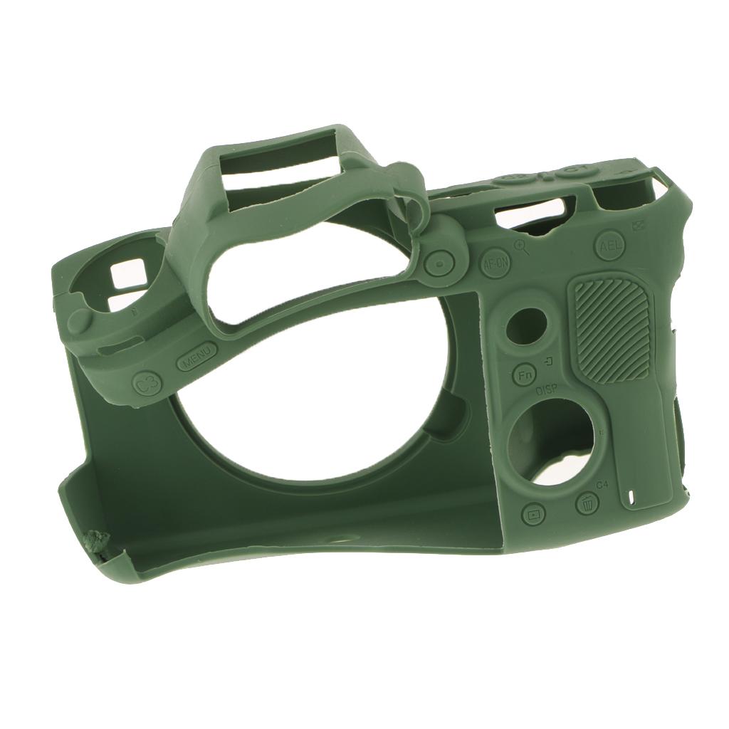 Silicone Case Cover Skin Protector Housing Shell for Sony A9 ILCE 9 Green