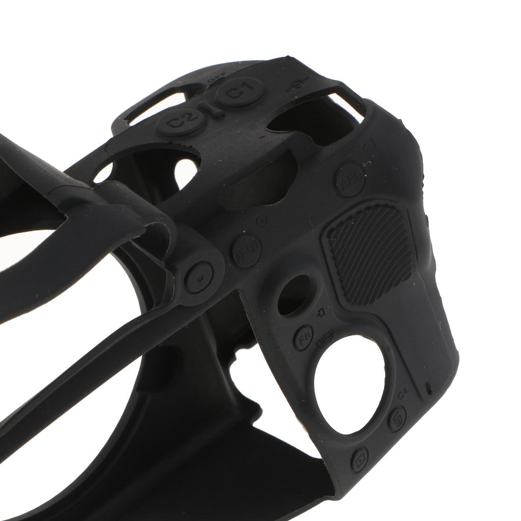 Silicone Case Cover Skin Protector Housing Shell for Sony A9 ILCE 9 Black